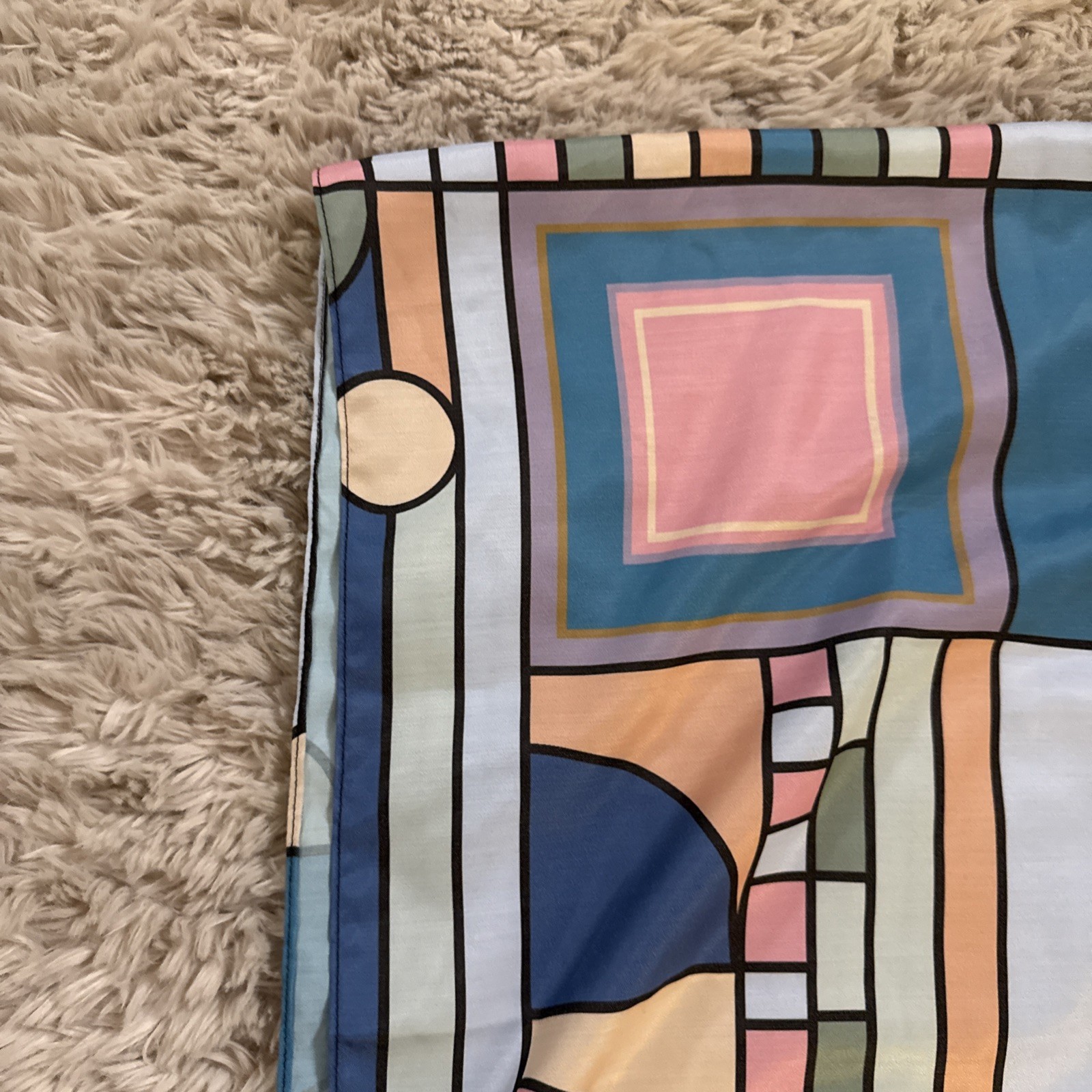 Frank Lloyd Wright Rain Caper Shawl 78×28 Inches Polyester/viscose/silk Blend