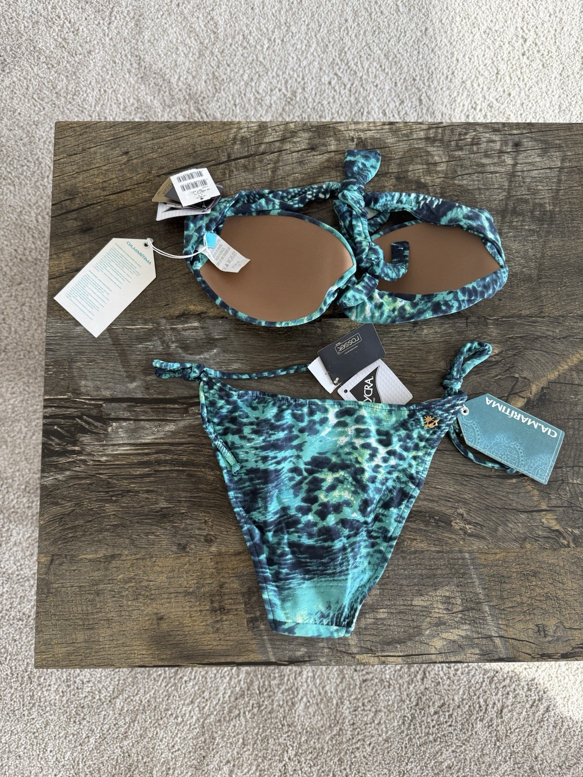 NEW WITH TAGS CIA Maritima Bikini Set Size Small Or Medium (Top / Bottom)