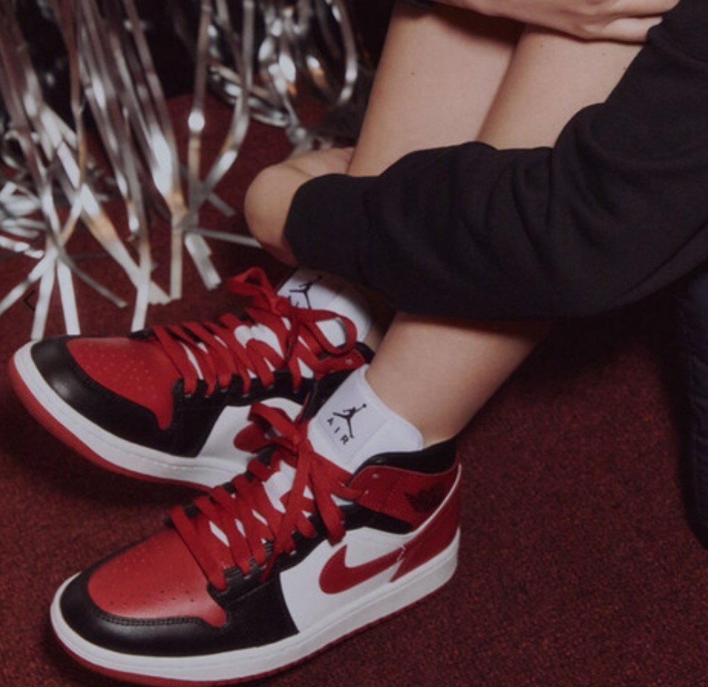 Jordan 1 Mid Alternate Bred Toe