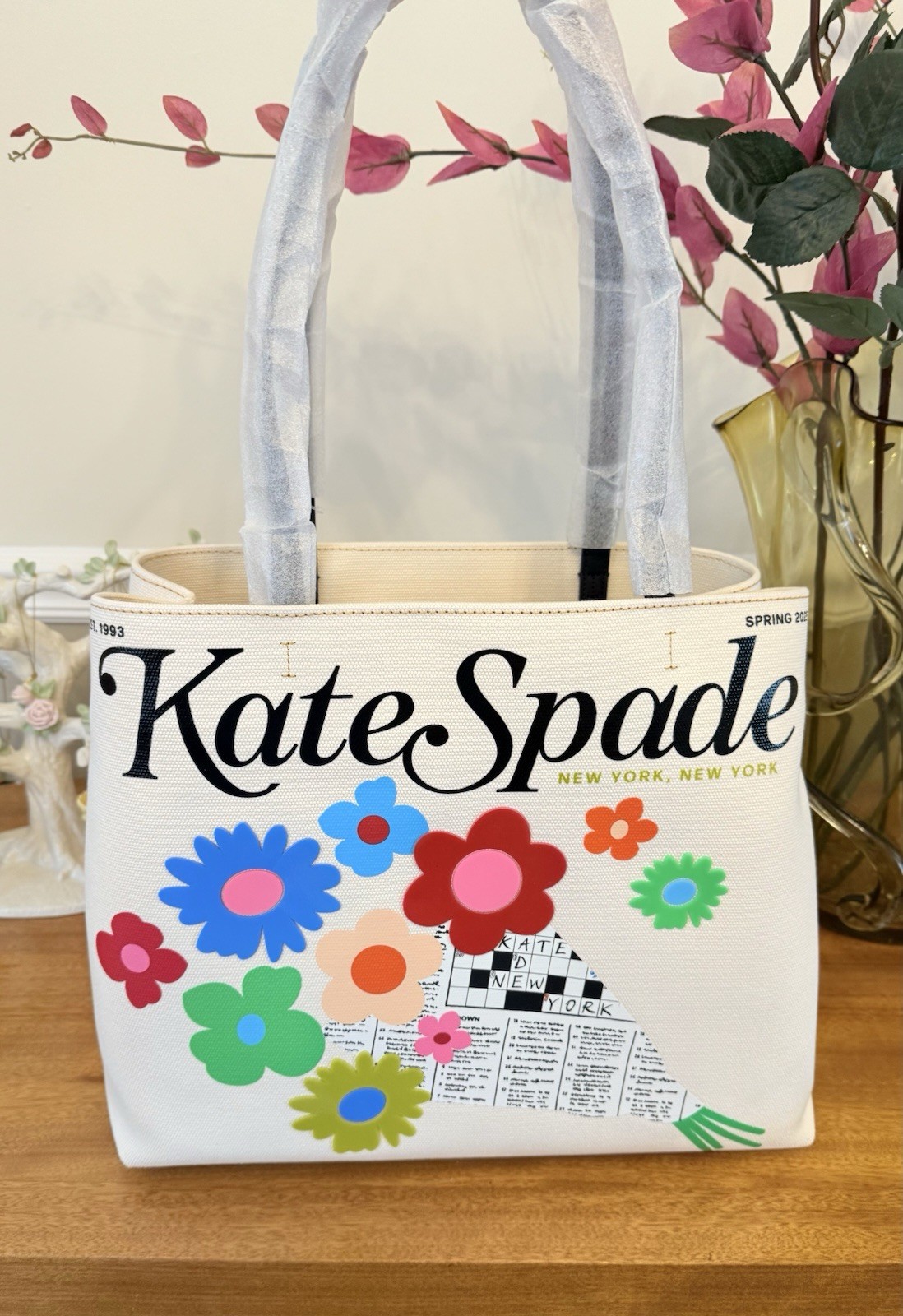 Kate Spade New York Fresh Picks floral Canvas Tote NWT 💯 Authentic Last One