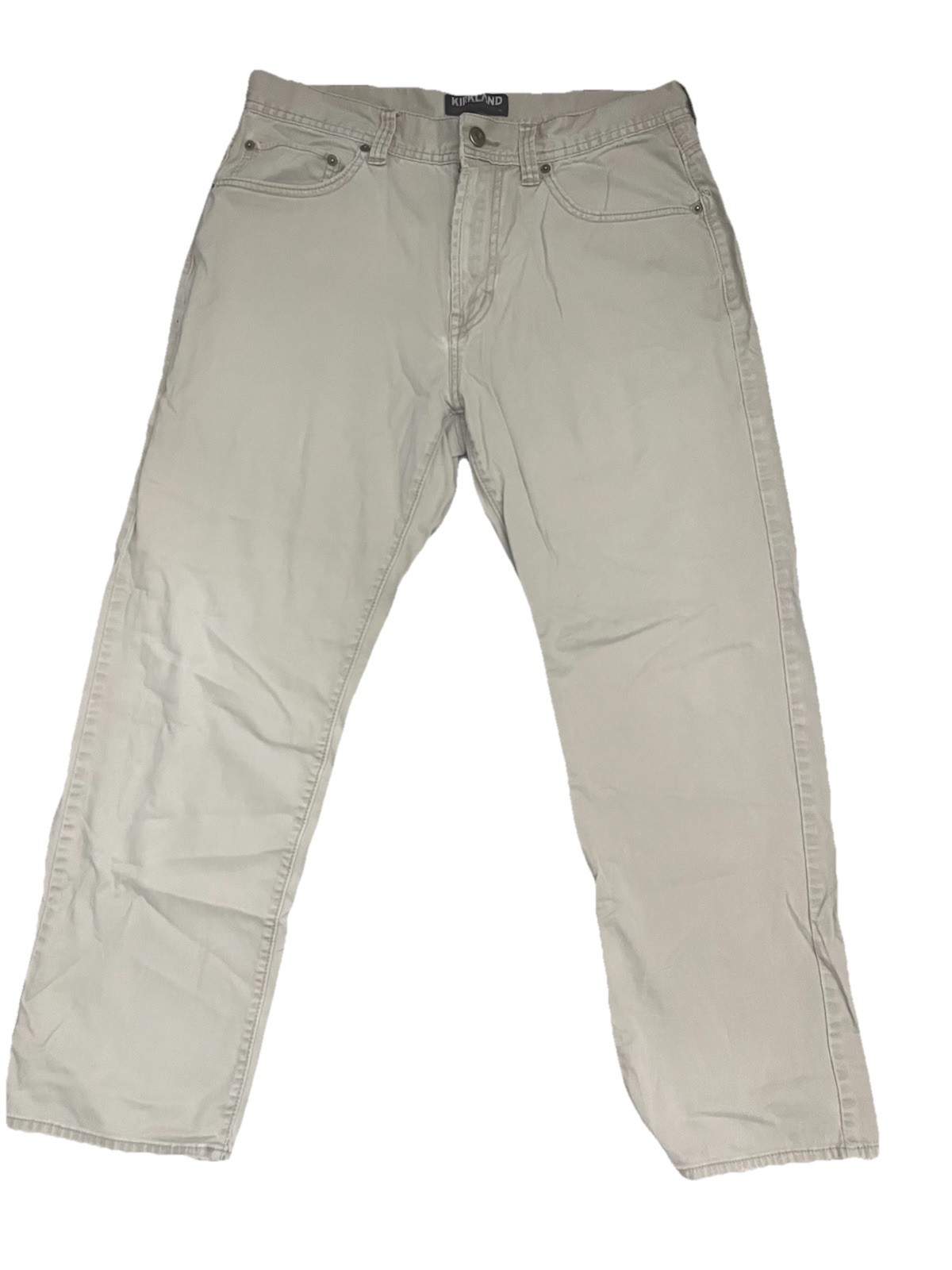 Kirkland Men’s Work Pants Signature Khaki Chinos check description
