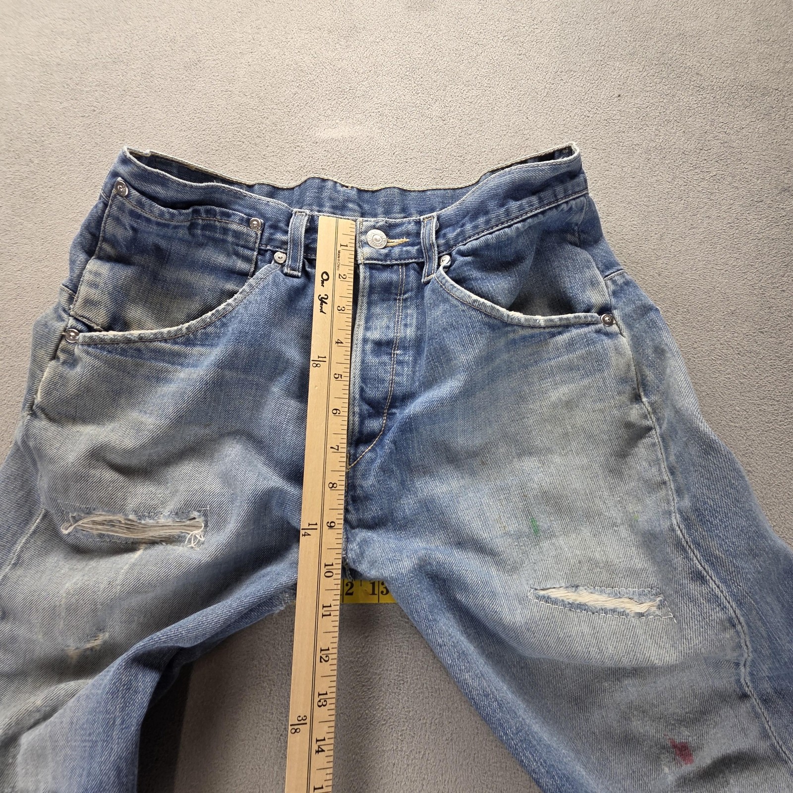 Vintage Levis Engineered Jeans Mens 32×32 Blue Twisted Medium Wash Button Fly