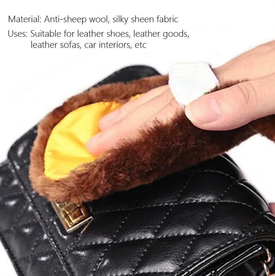 Soft Plush Shoe Polishing Glove – Multi-Functional Leather Cleaner & Shine Cloth
