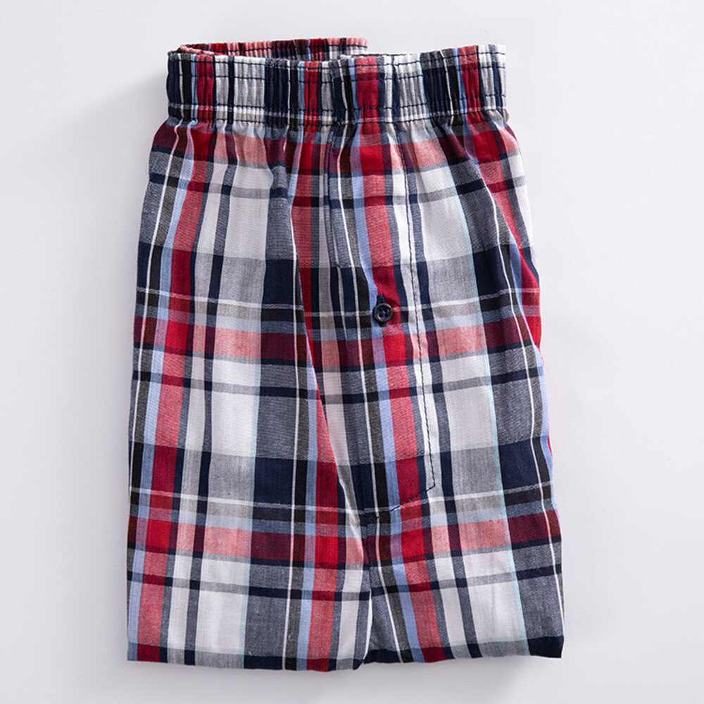 Random Color Woven Shorts Mens Cotton Underwear Oversized Short Pants Elastic