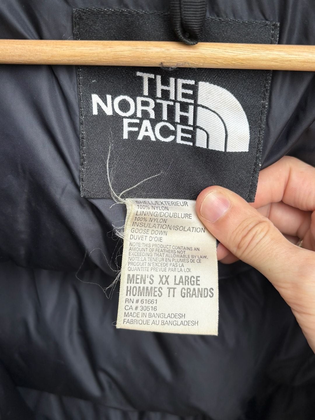 The North Face Nuptse 700 Down Puffer Jacket Blue/Black Men’s XXL