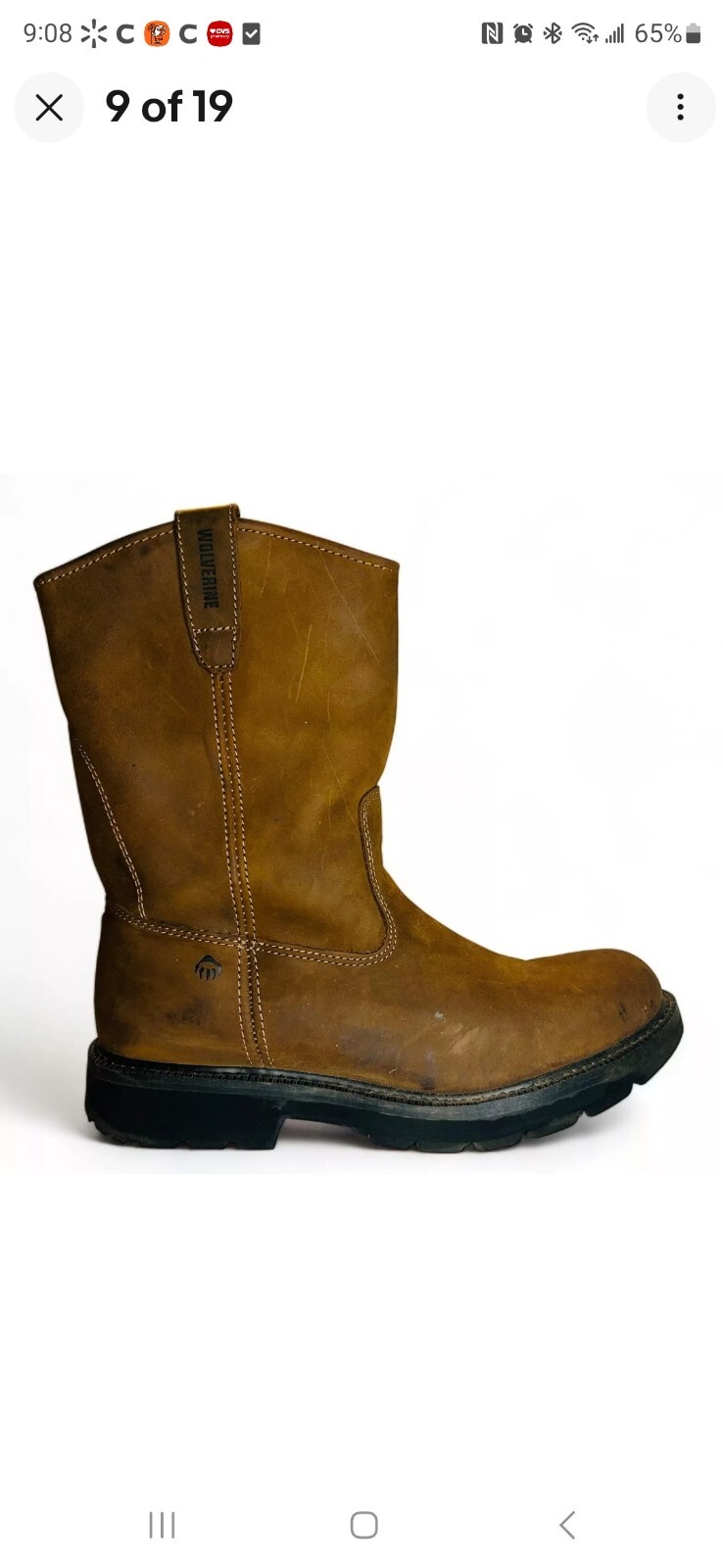 Wolverine Mens Wellington W04727 Brown Mid-Calf Western Boots 13 ExtraWideWidth