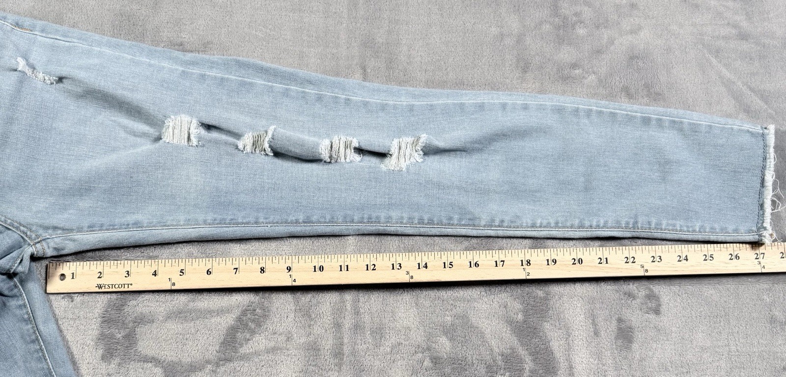 evis 720 Girls 16 Reg High Rise Super Skinny Jeans Distressed Ripped Frayed Hem