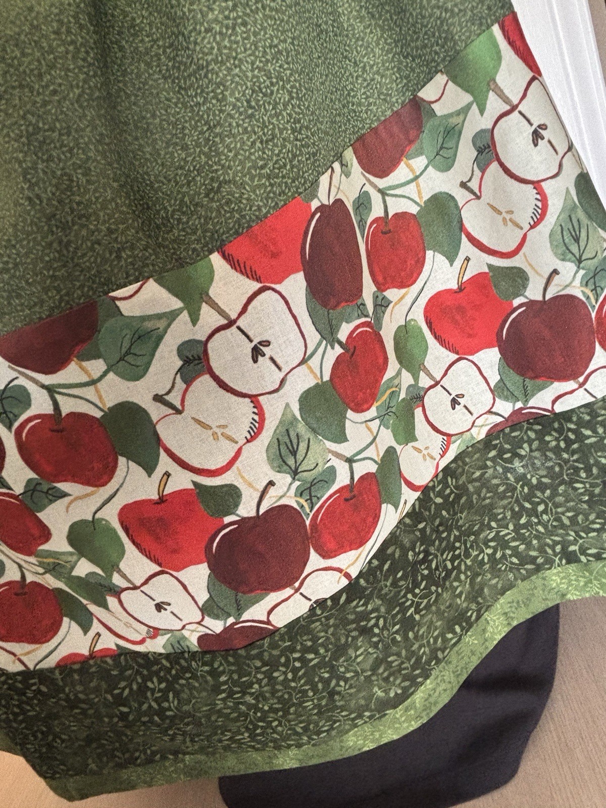 Handmade Skirt apple design for any season great for a teacher