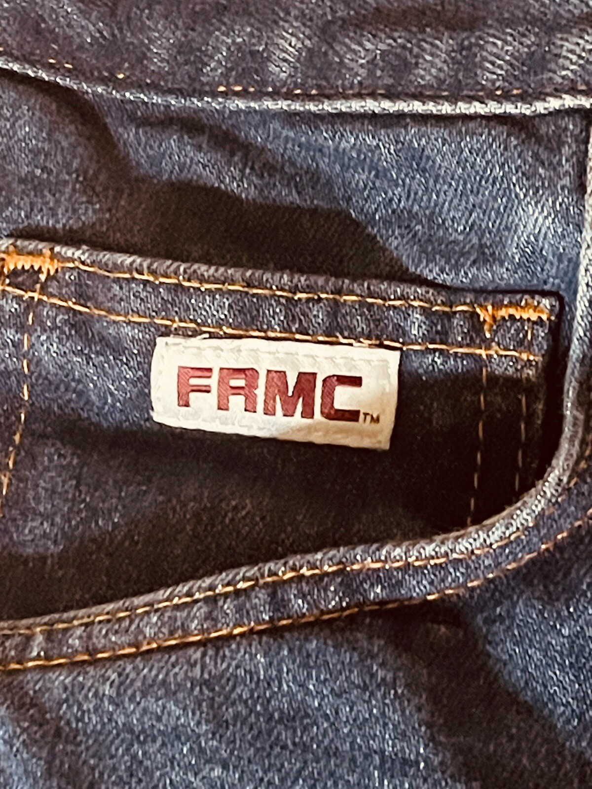Mens Flame Resistant Jeans Dark Wash Denim Tyndale F290T 35×30 Rare Size NWT