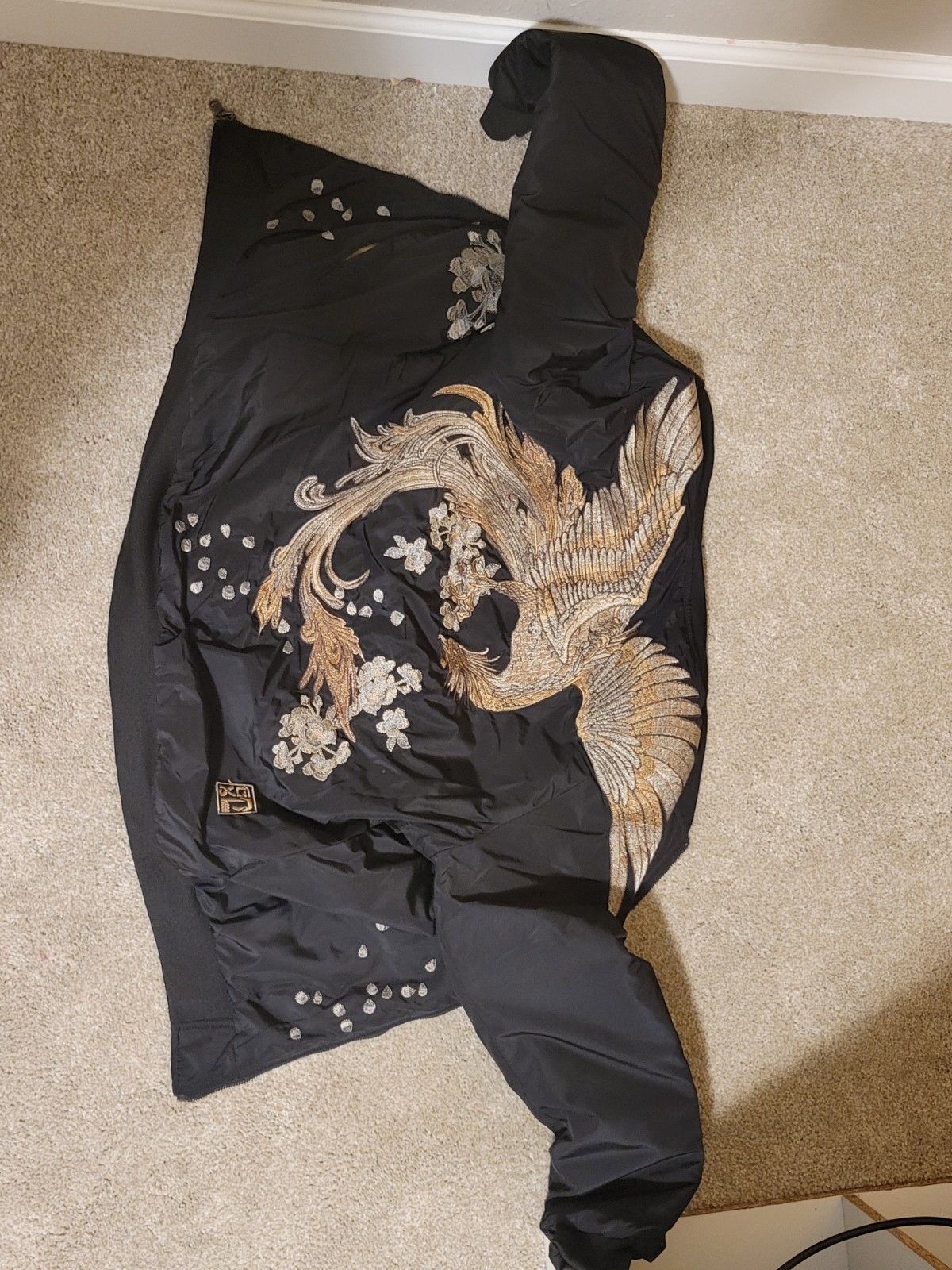 Gxp1999 Embroidered Pheonix Bomber Jacket