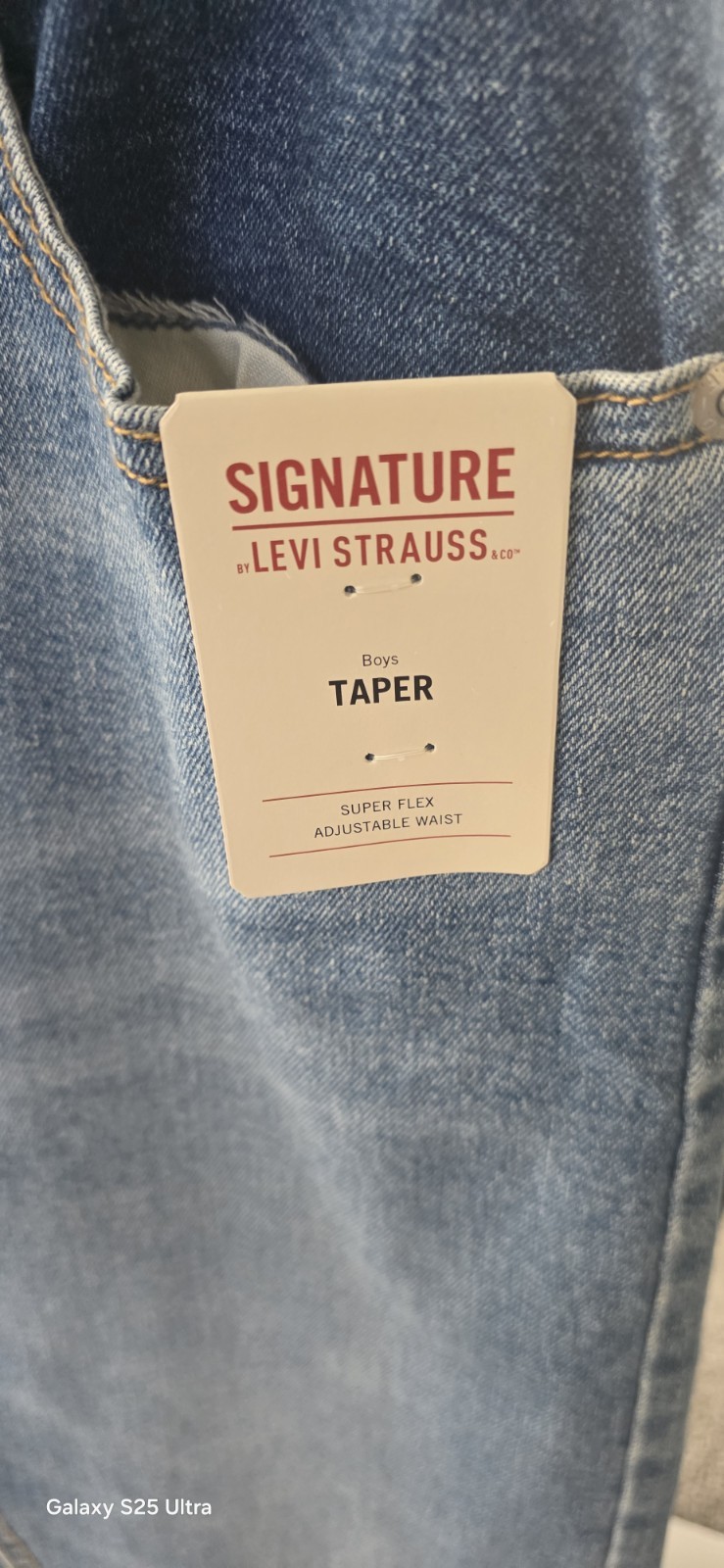 Signature by Levi Strauss & Co. Taper Blue Jeans 18 REG Price For Two Pairs