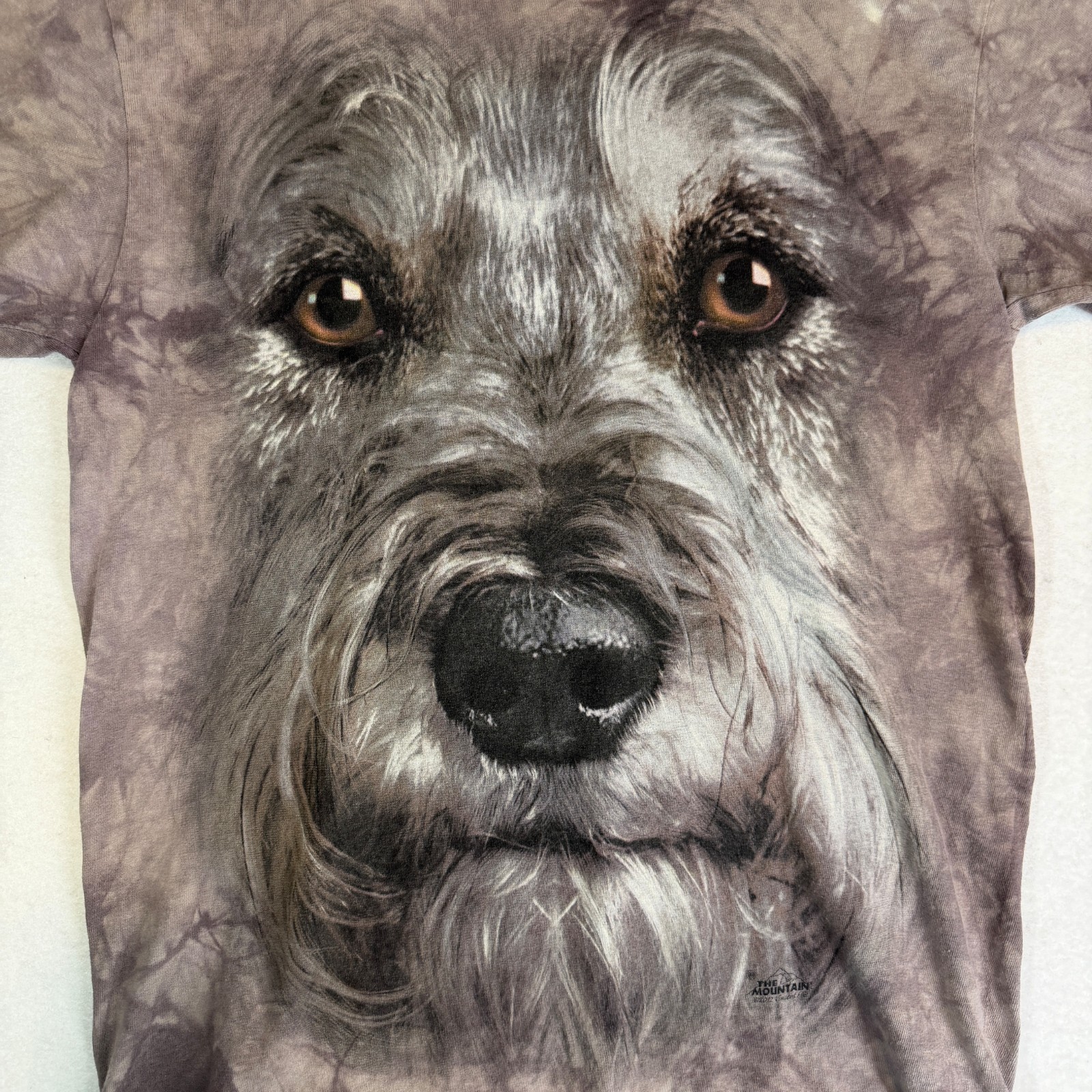 The Mountain Scottish Terrier Dog Tie Dyed Brown All Over Print T-shirt Medium