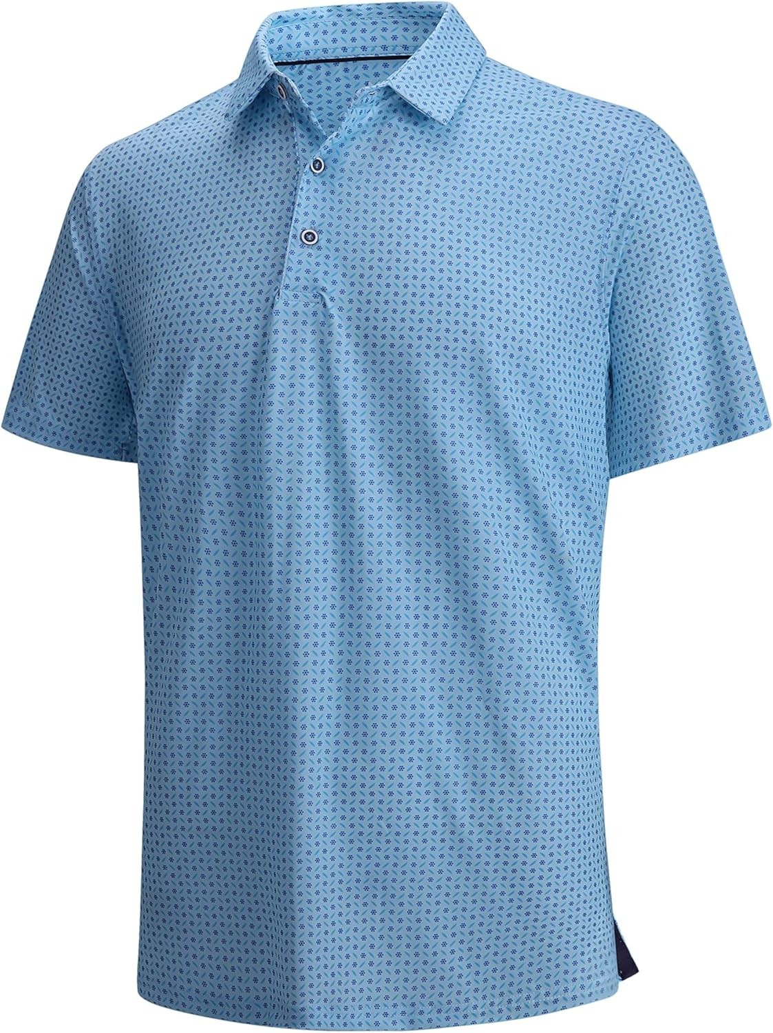 Men’s Dry Fit Golf Polo Shirt – Moisture Wicking Performance Short Sleeve Tee