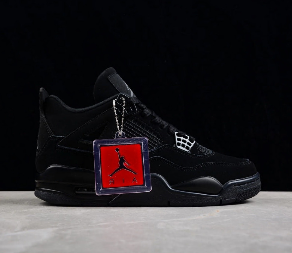 Men’s Jordan 4 Retro “Black Cat” Basketball Shoes Mid Top Us Size 7-12