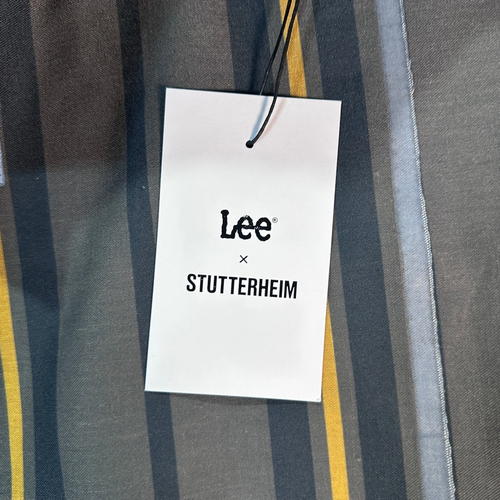 NWT Stutterheim x Lee Stockholm Raincoat Ash Hooded Long Jacket Mens Size Small