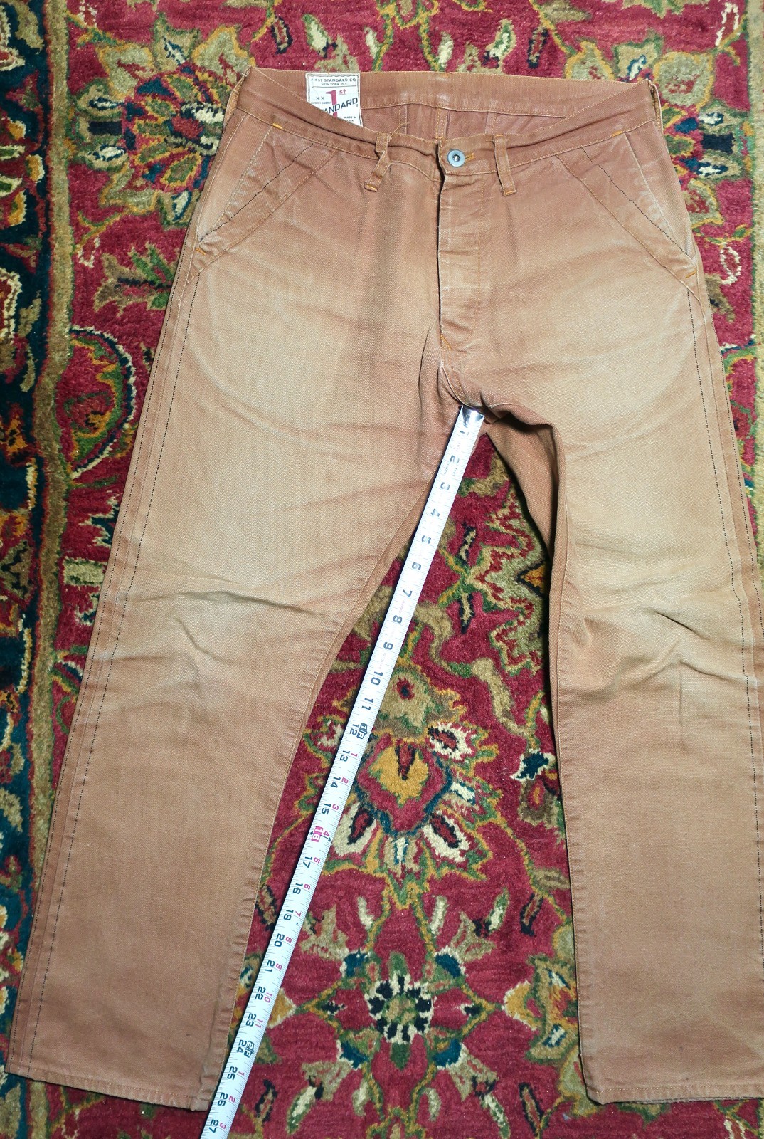 FIRST 1st STANDARD CO. Men’s Jeans Size 30×30 XX. Duck & Denim. NYC. Cond: Good