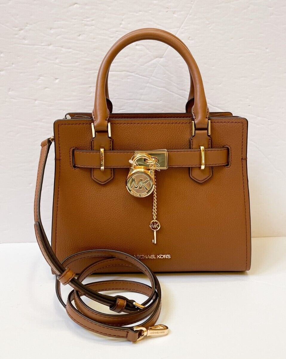 MICHAEL KORS HAMILTON SMALL TOP ZIP SATCHEL SHOULDER CROSSBODY BAG