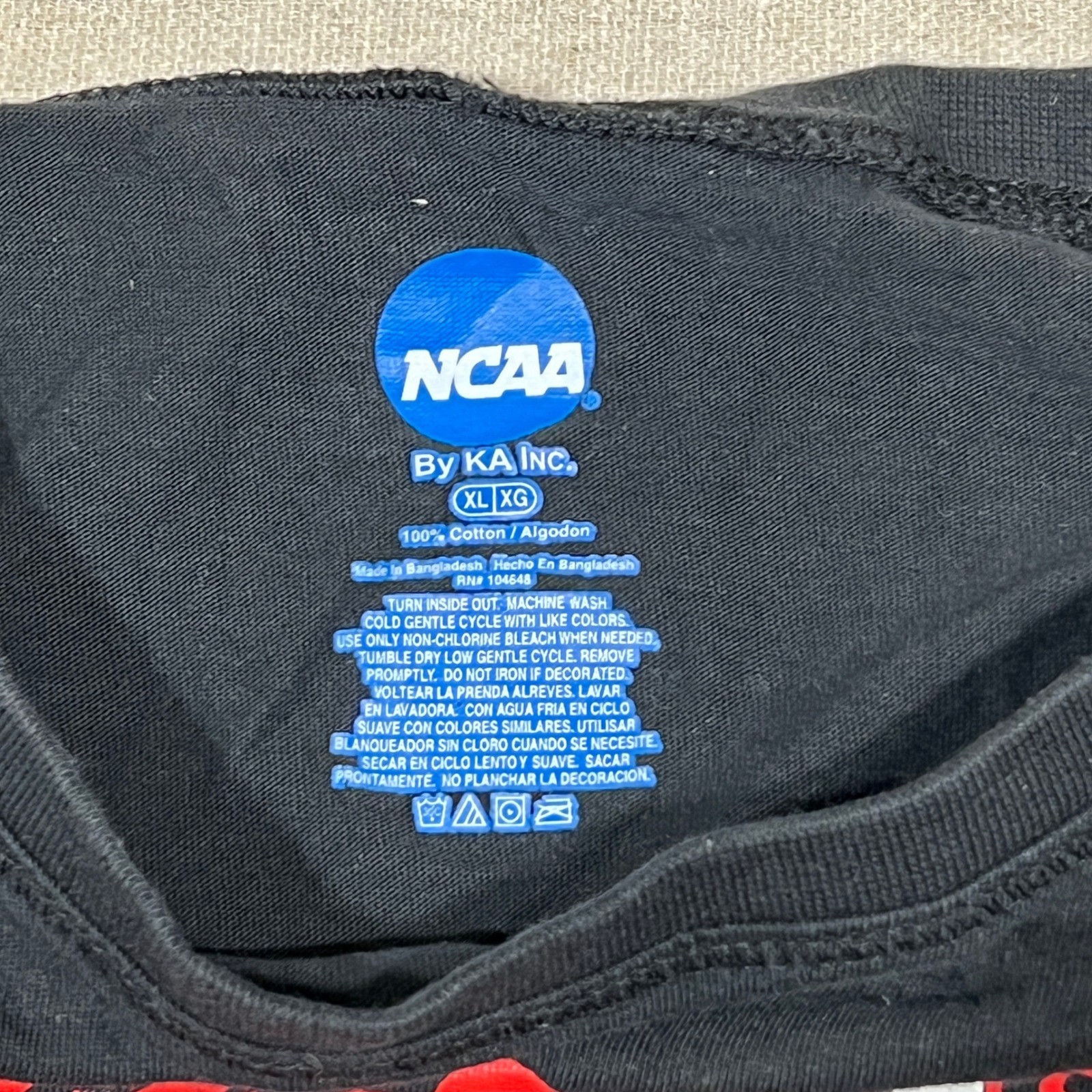 NCAA Georgia Bulldogs GO DAWGS EST 1785 Black T Shirt XL UGA Football