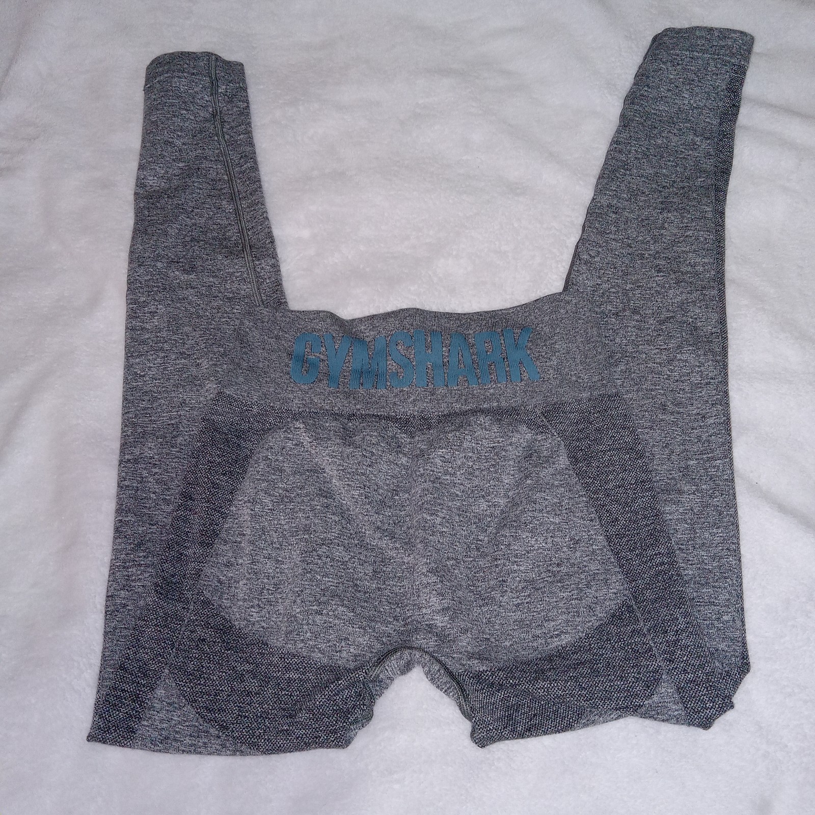 Gymshark Women’s Flex High Waisted Seamless Leggings Gray Marl/Blue Size XS