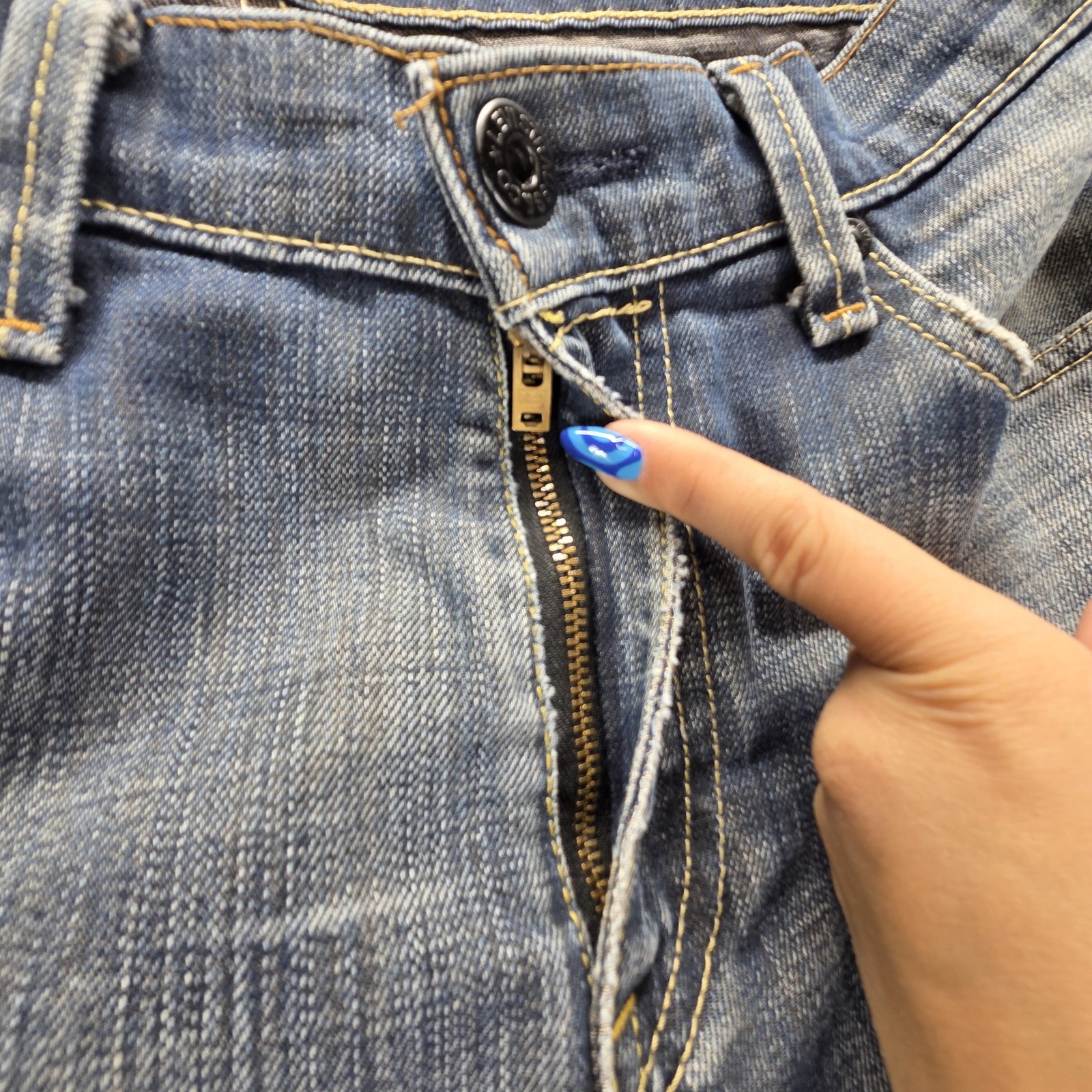 Vintage Levis 503 Jeans Mens 32×32 Blue Loose Engineered Whiskers Honeycomb