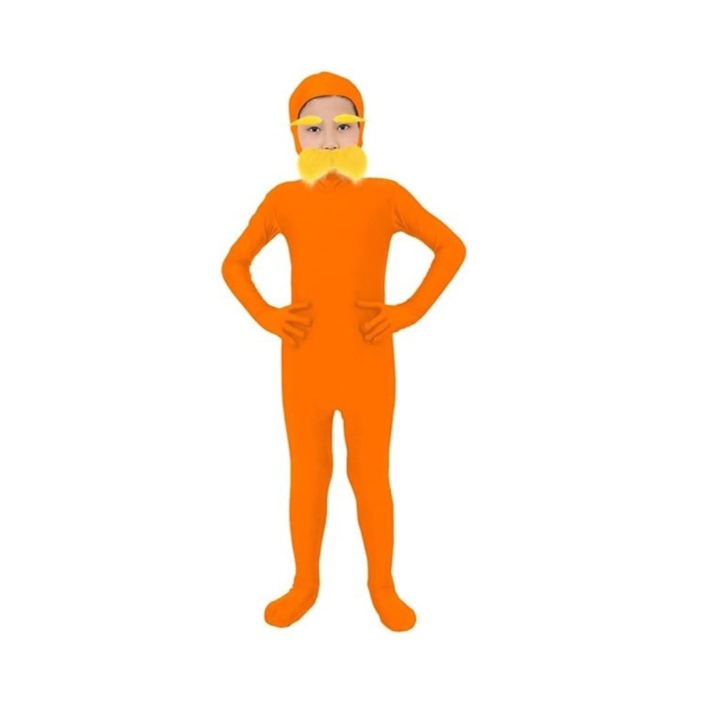 Adults Dr Seuss The Lorax Costume Morph Bodysuit Moustache Book Week Christmas