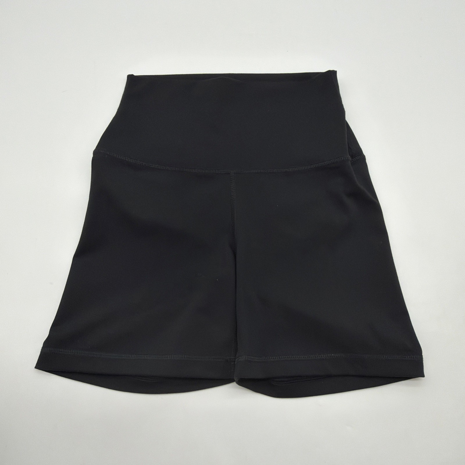 Yoga Licious Lux Shorts Women XS Black Solid Logo .#43395