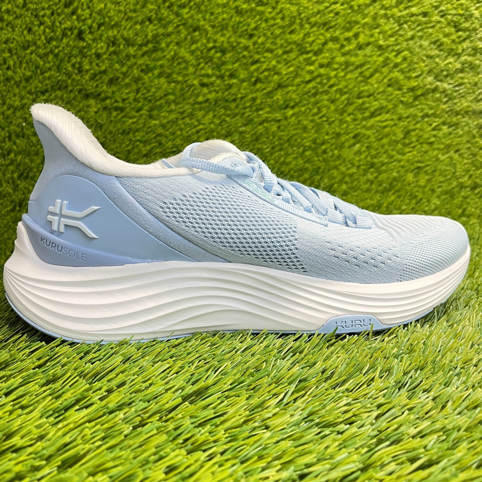 Kuru Atom 2 Womens Size 9.5 Blue White Athletic Running Walking Shoes Sneakers