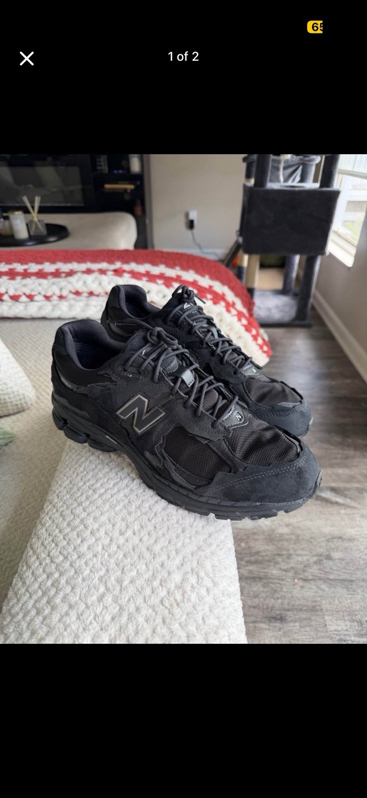 New Balance 2002r protection pack black