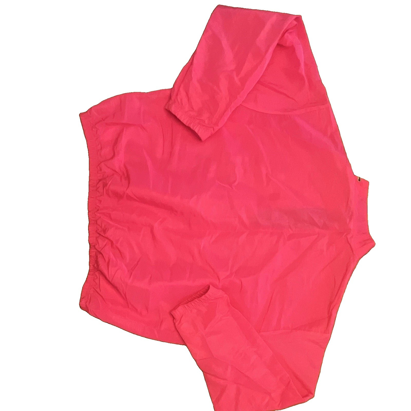 Vtg Surf Style Pink 1/4 Zip Lightweight Windbreaker Jacket Men’s One Size 90s