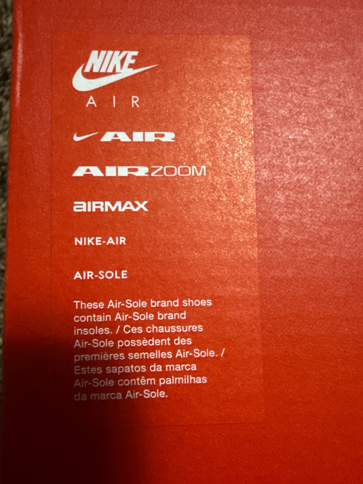 Nike Air Max Fire 7.5 Men – Brand New – Black with White Checkmark Nike Logo