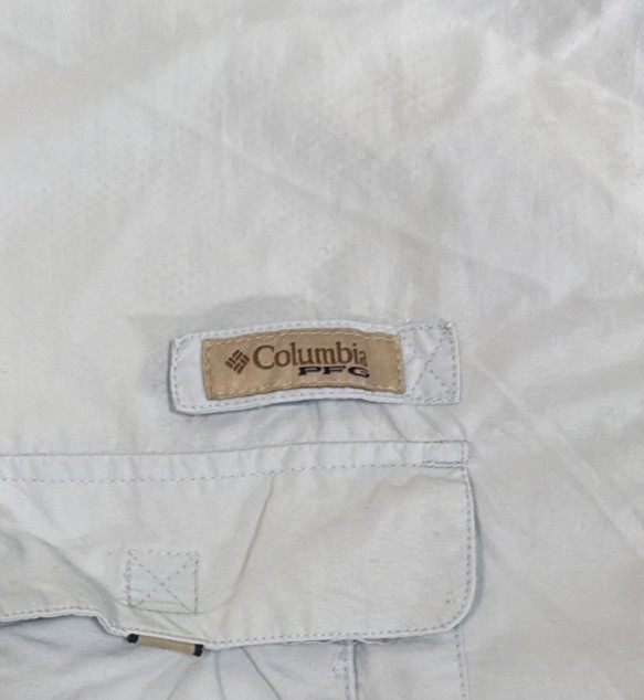 Columbia PFG Omni-Shade Short-sleeve Button-down Light Blue Shirt Men’s XL