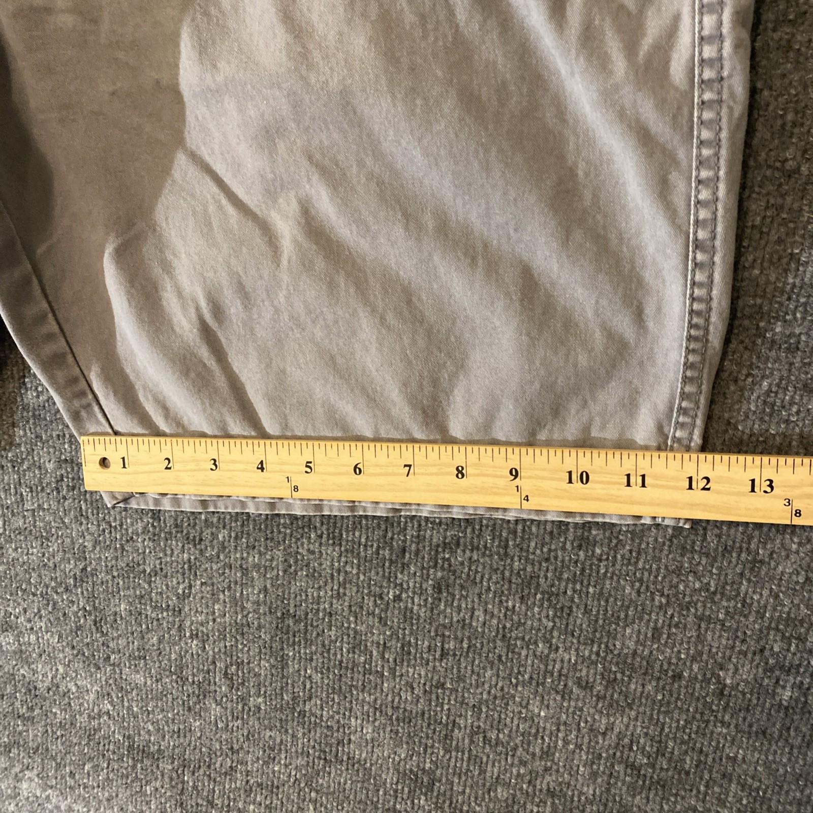 Old Navy Chino Shorts Mens 40 Grey Stone Khaki Preppy Boat Summer Cotton Pockets