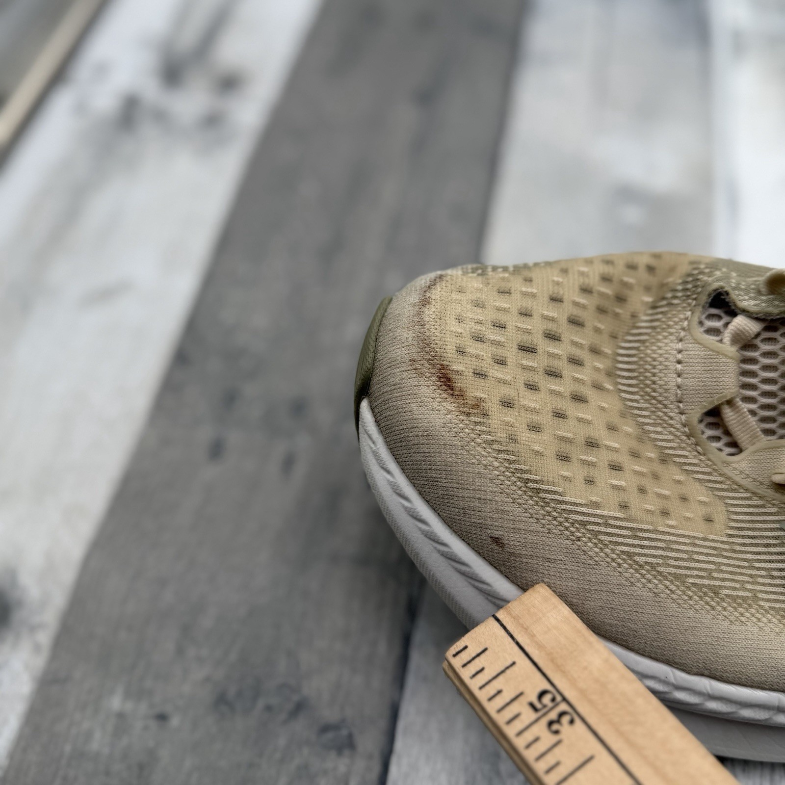HOKA Mach 6 Oat Milk Barley Beige Running Shoes Men’s Size 12.5 D 1147790-OKB