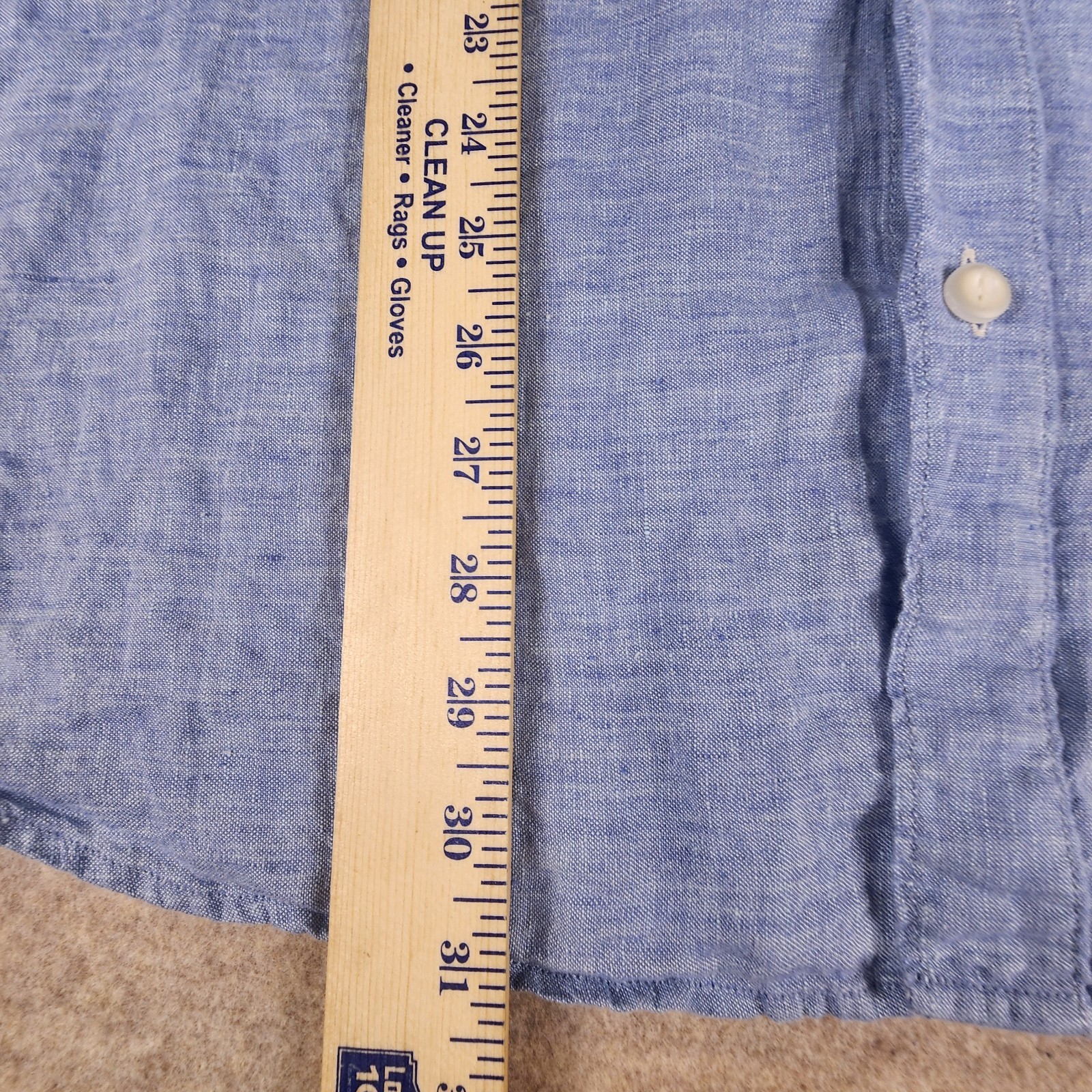 Tommy Bahama Relax Blue Linen Long Sleeve Button Down Shirt XL Beach Island Surf