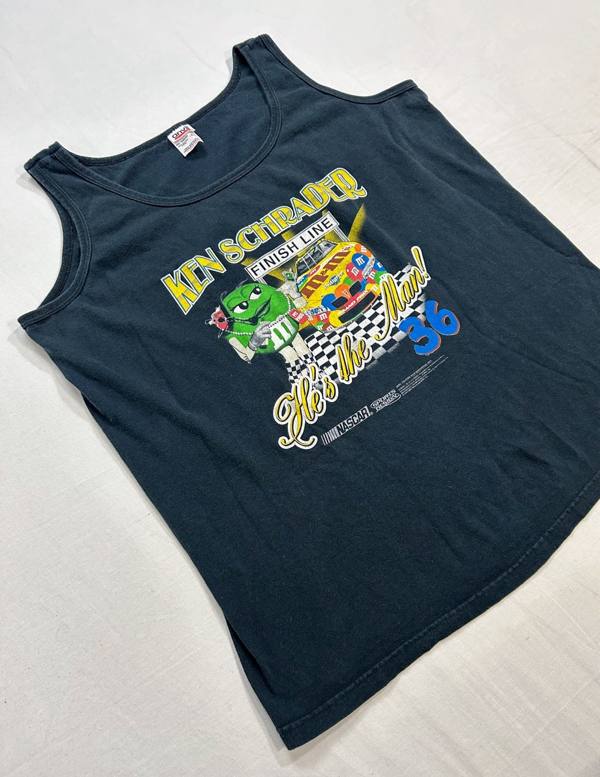 Vintage West Coast Choppers Style NASCAR M&M’s Tank Top Sz XL Trashy Y2K Racing