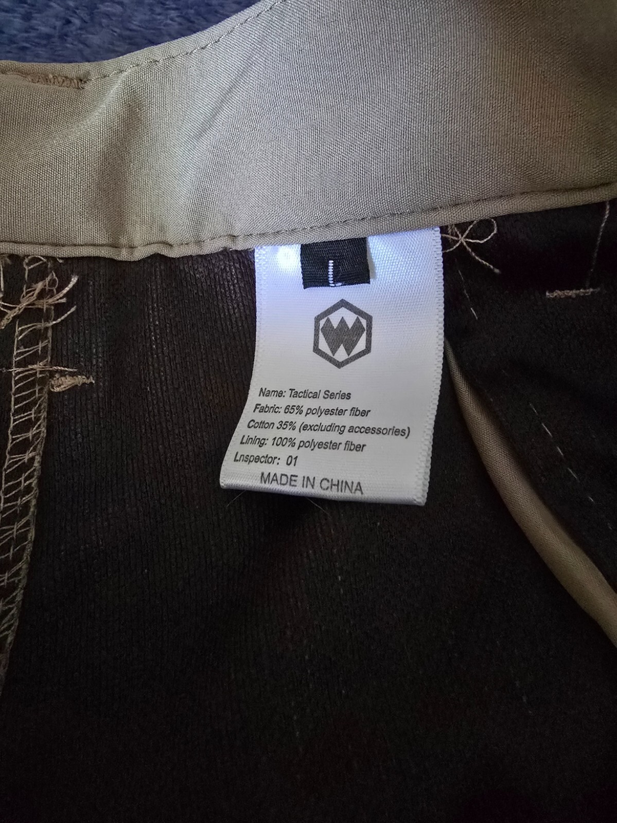 W Tactical Series Pants L (36×34) Khaki Highrise Ripstop Poly Cotton Field NWOT