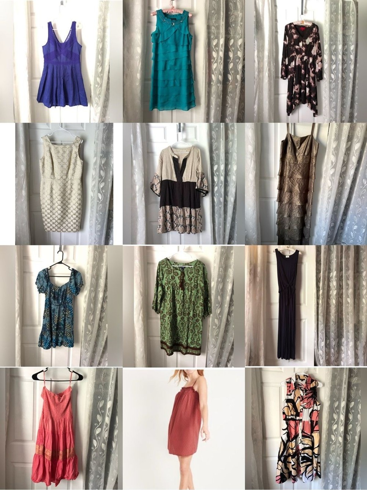 Mixed 12 Pieces Women’s Dresses Bundle Assorted Colors styles size L