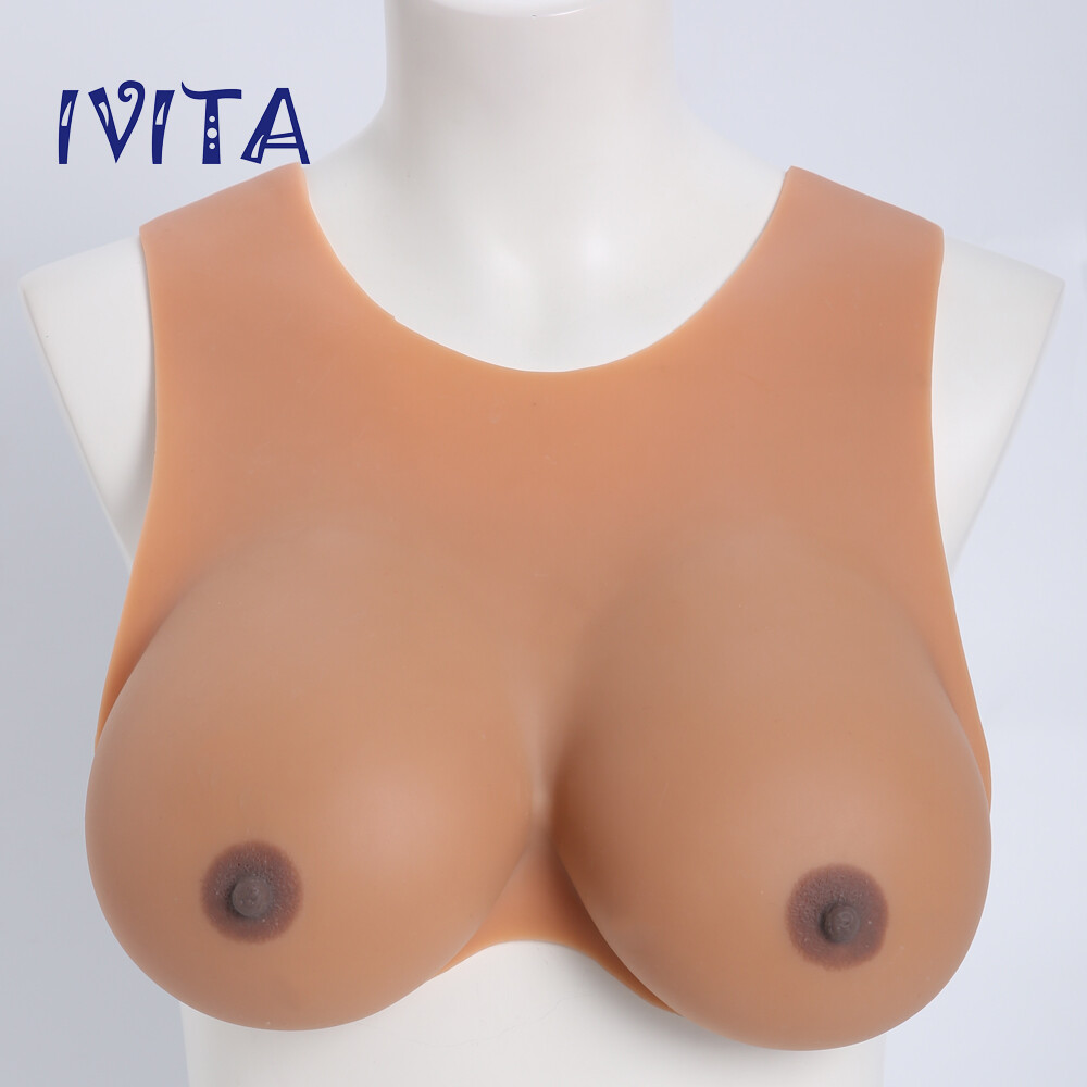 EE Cup Lifelike Soft Silicone Breast Forms Transgender Crossdresser Fake Boobs