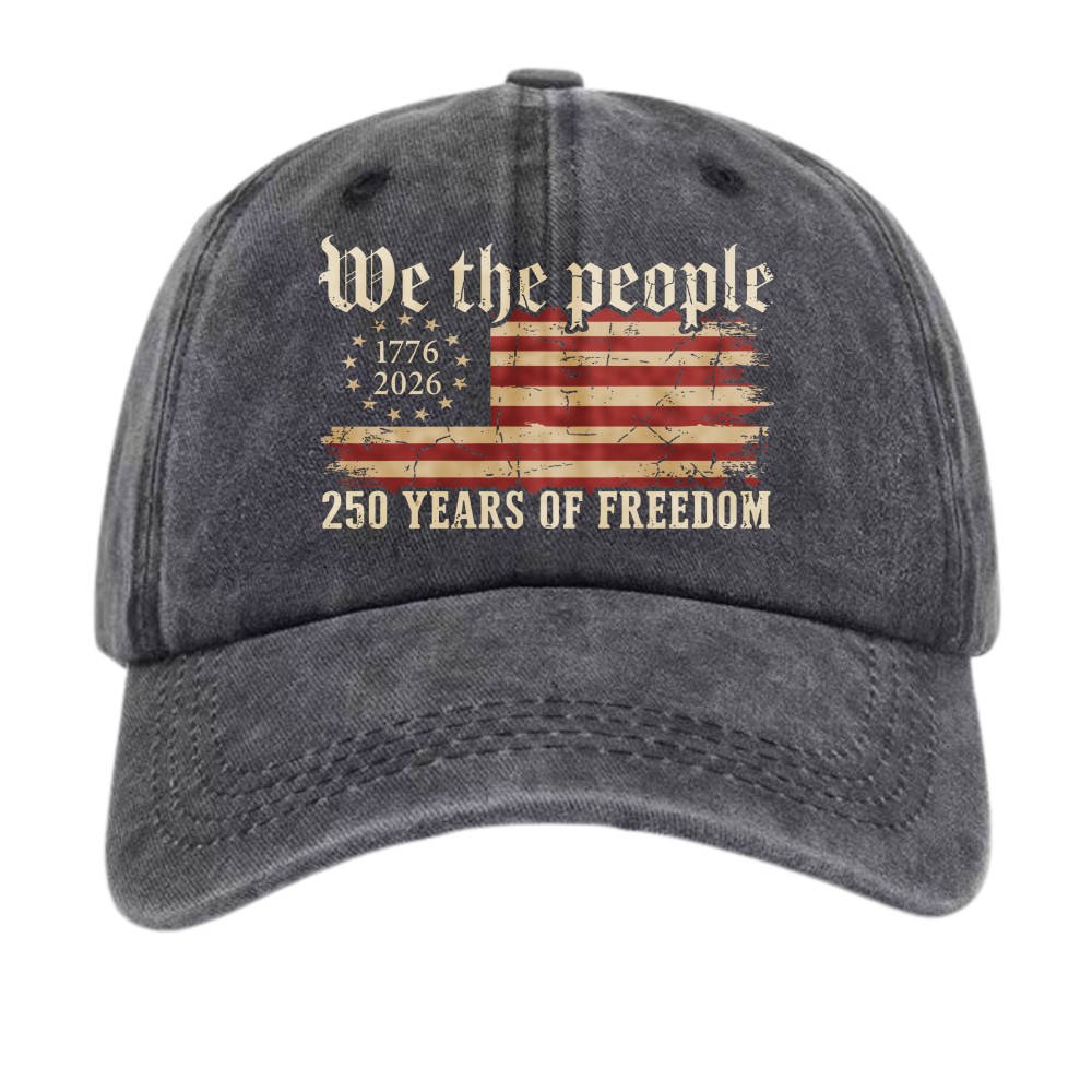 Unisex We The People 1776-2026 250th Anniversary Dad Hat USA Flag Patriotic Cap