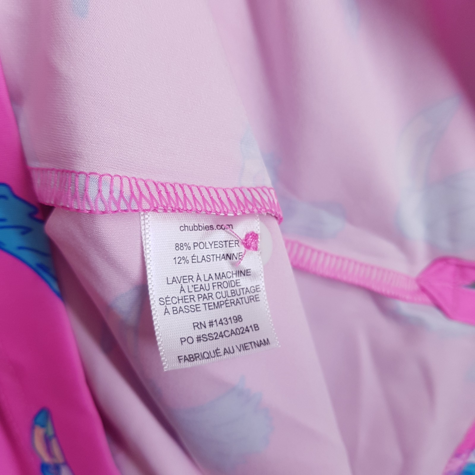 CHUBBIES The Toucan Do It Performance 2.0 Golf Polo Shirt Mens SMALL Pink