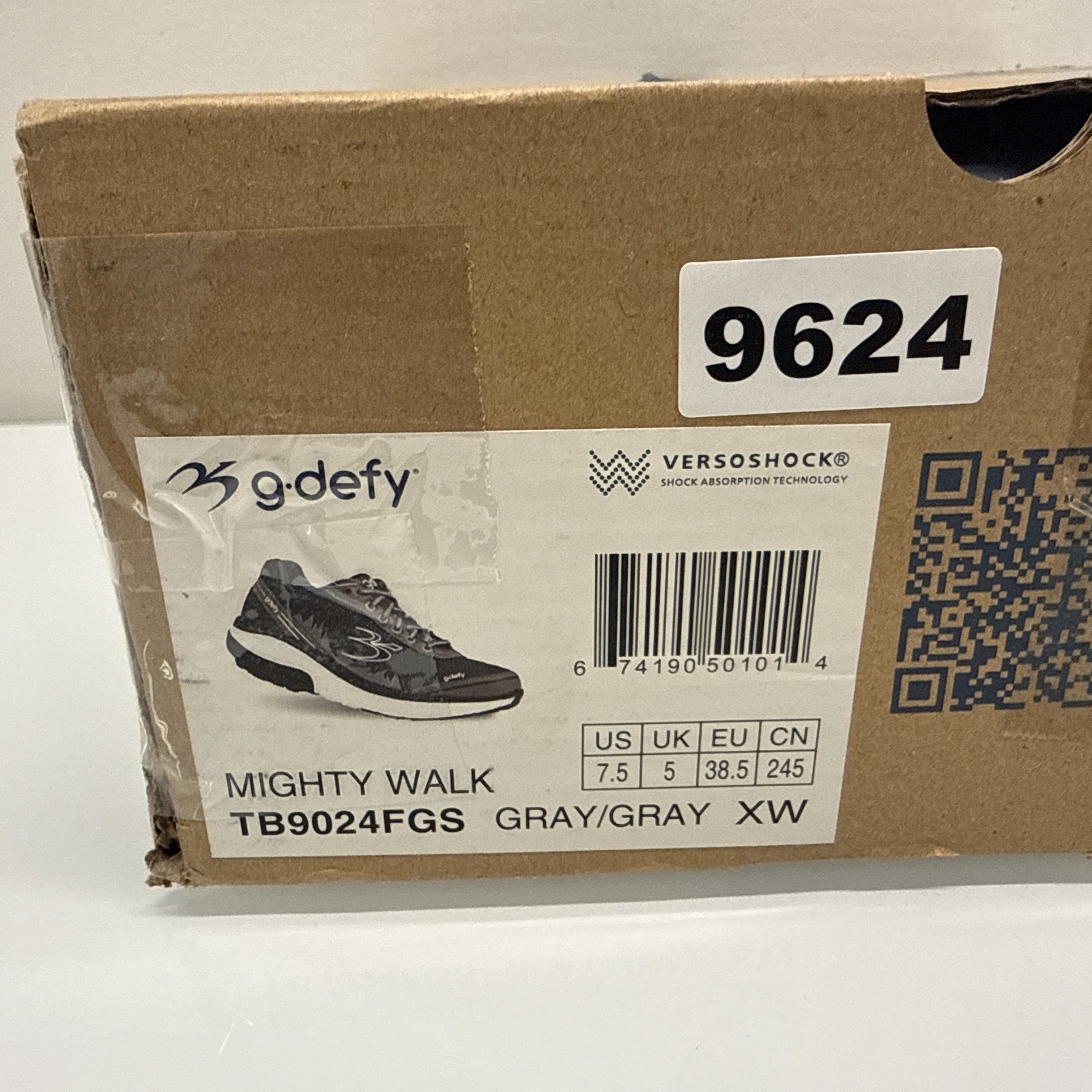 GDefy Gravity Defyer Mighty Walk Gray/Gray * TB9024FGS * Women’s 7.5 X-Wide
