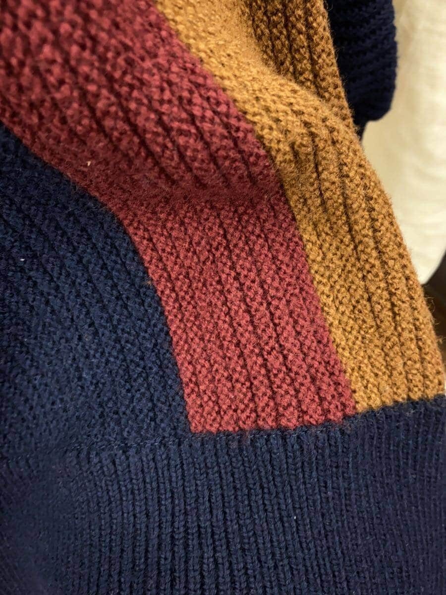 CULLNI Zip Turtleneck Knit Sweater (Thick) Size 1 Wool Navy 18-AW-024