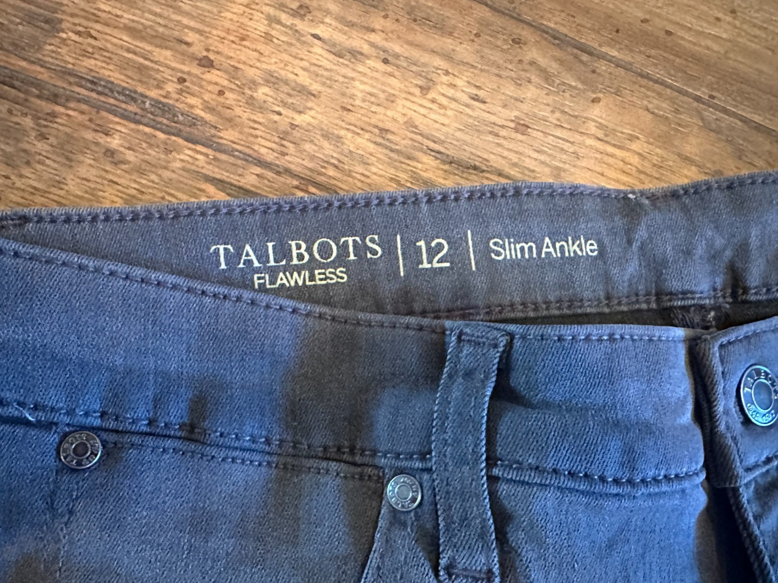 Talbots Flawless 5 Pocket Slim Ankle Jeans Women’s Size 12 Gray