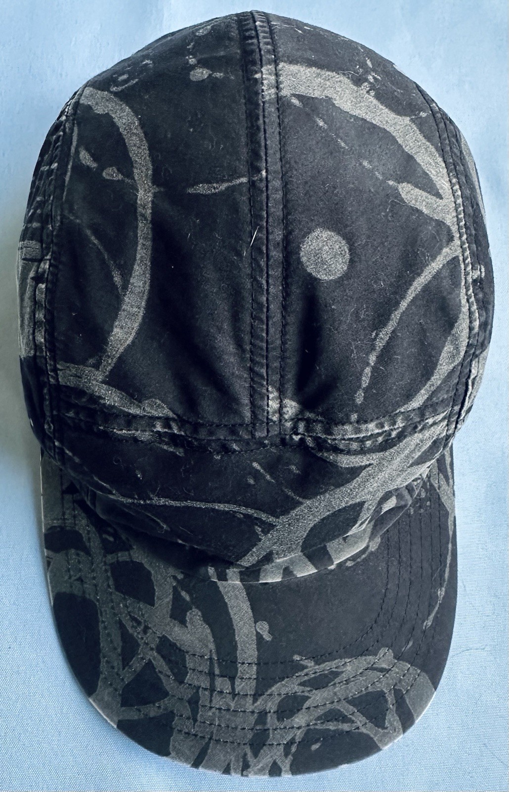 Futura Laboratories Atom Rings Hat Cap Black All Over Print FL Streetwear