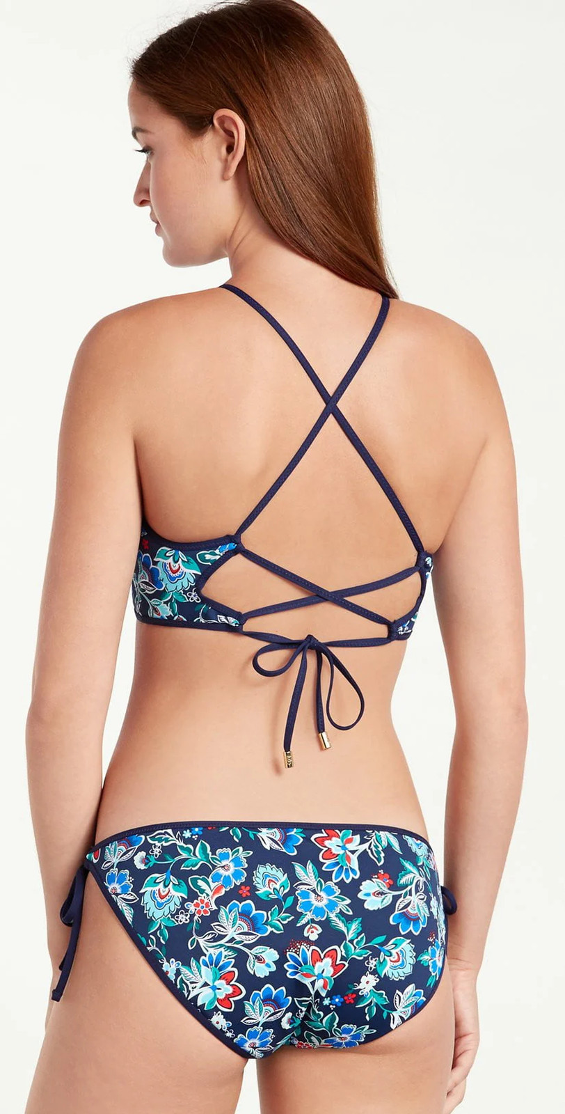 Tommy Bahama Folk Floral High Neck Reversible Bikini Top TSW32804T-5862