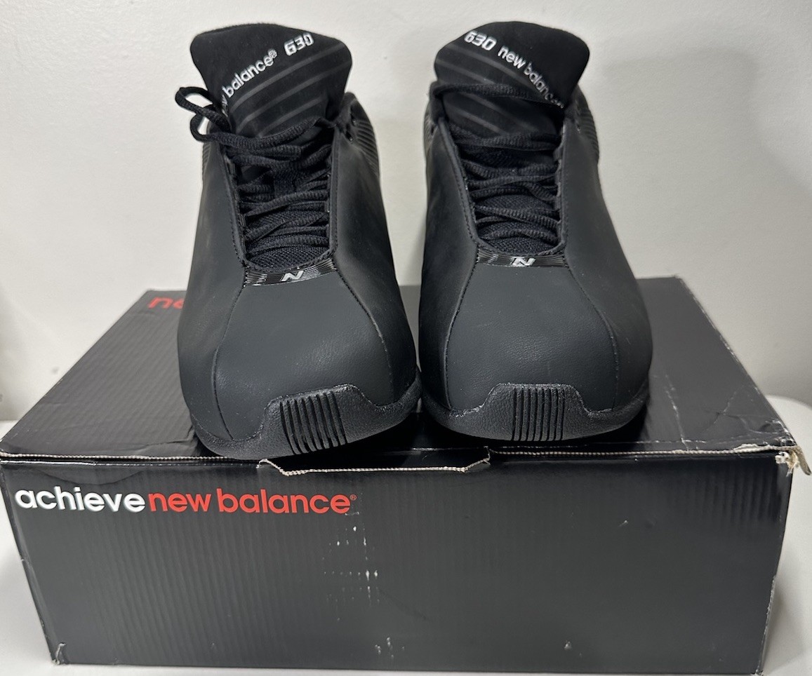 New Balance BB630BK Men’s 11 4E Extra Wide Black Hi Court Shoes NEW w/tags