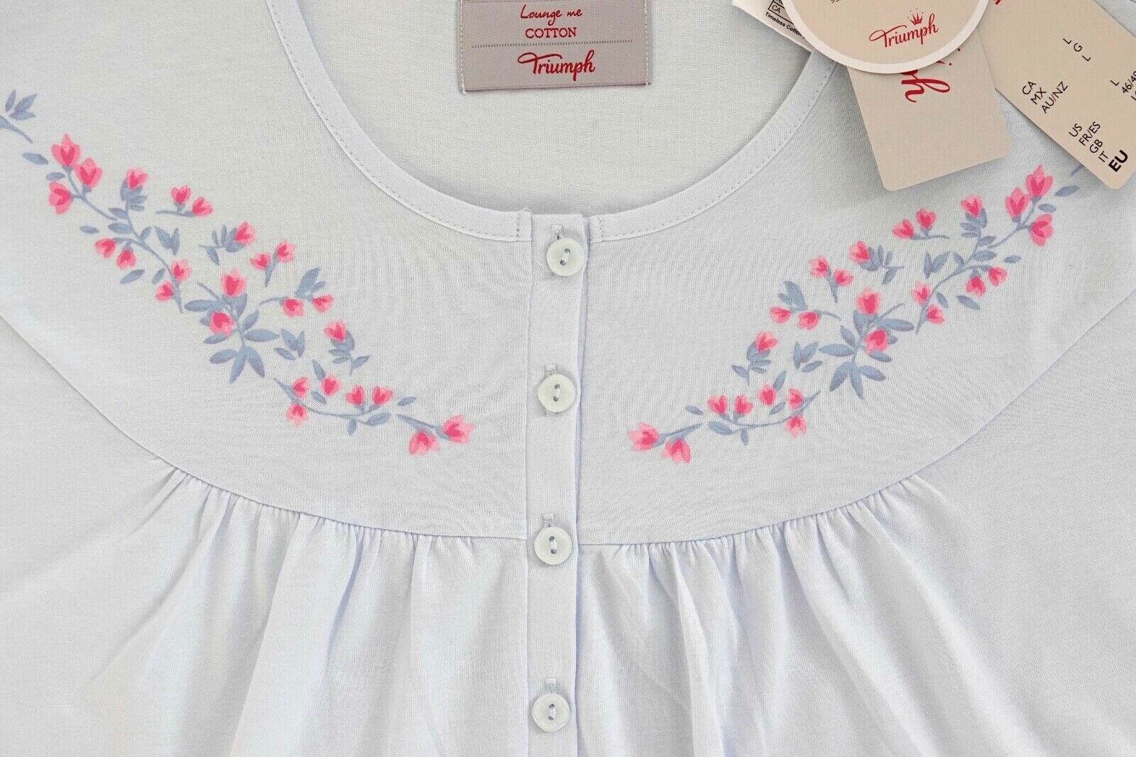 Triumph Timeless Cotton Nightdress Short Sleeve 36 38 44 46 48 50 52 54 NEW