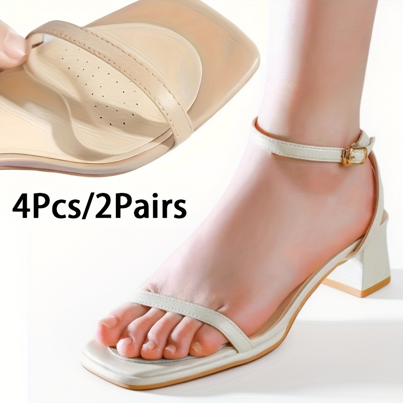 4Pcs Self-Adhesive Forefoot Pads, Non-Slip for Sandals & High Heels