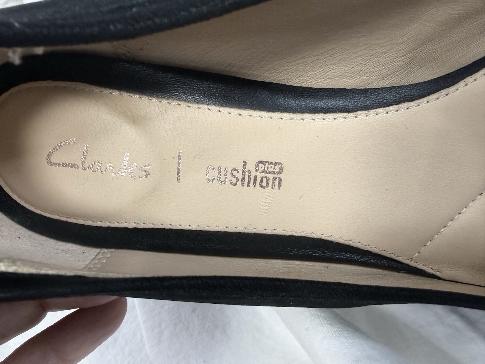 Clarks Plus Cushion Women Black Pumps SZ 8.5