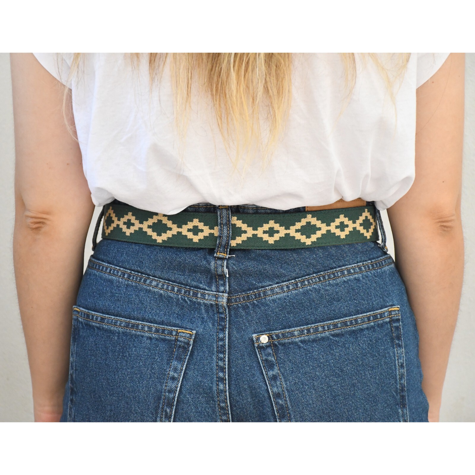 Woven Polo Belt Handmade Lightweight Vegetable-Tanned Leather Polo Belt Unisex